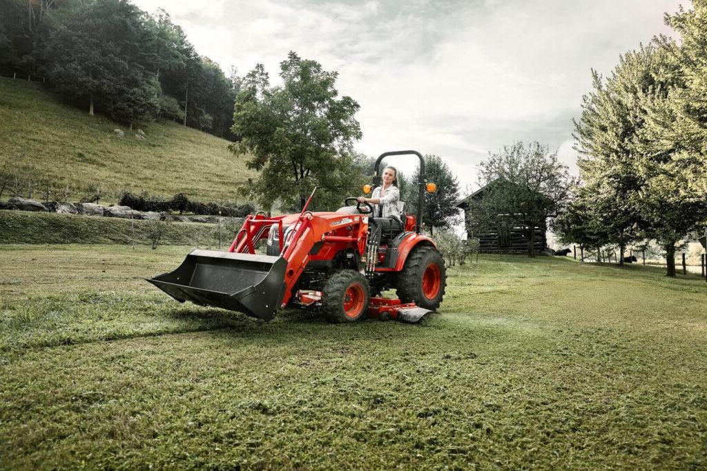 A Kioti compact tractor for deck mowing and more